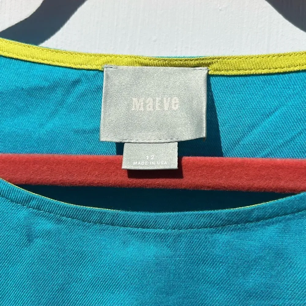 Anthropologie Maeve Colorblocked Dress